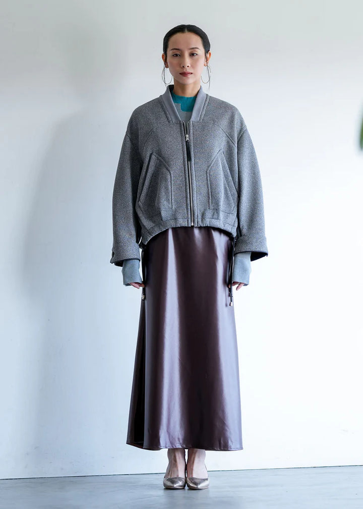 シアーニットダンボールブルゾン