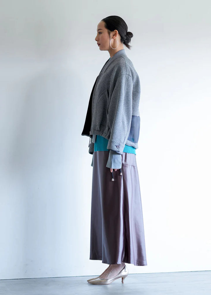 シアーニットダンボールブルゾン